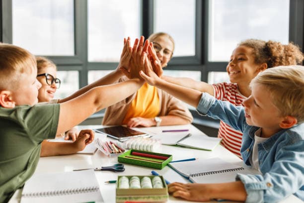 A small-group tuition session at A Plus Academy